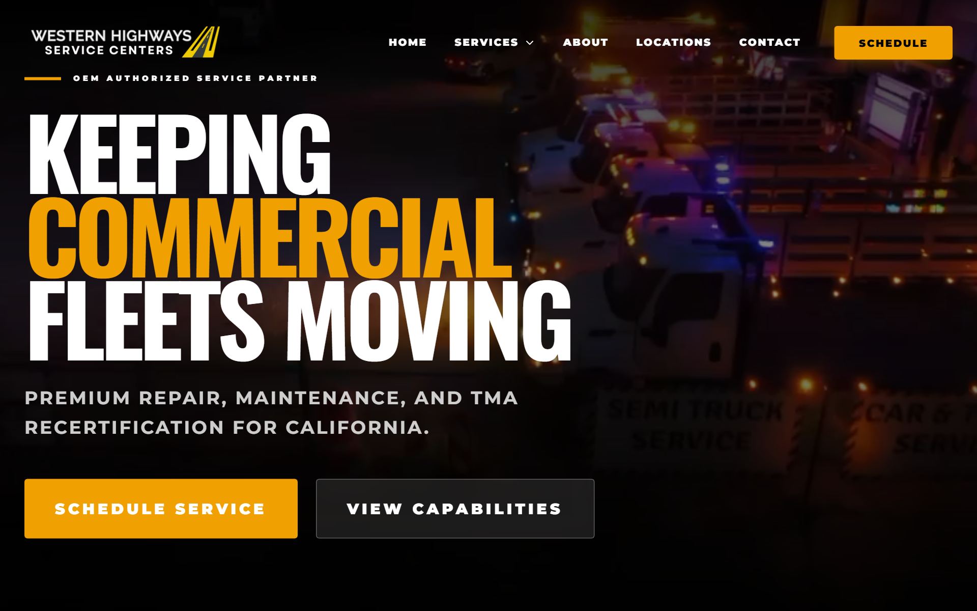 WH Service Centers website preview